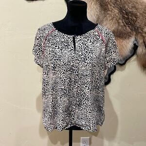 Creative‎ Commune Leopard Short Sleeve Blouse